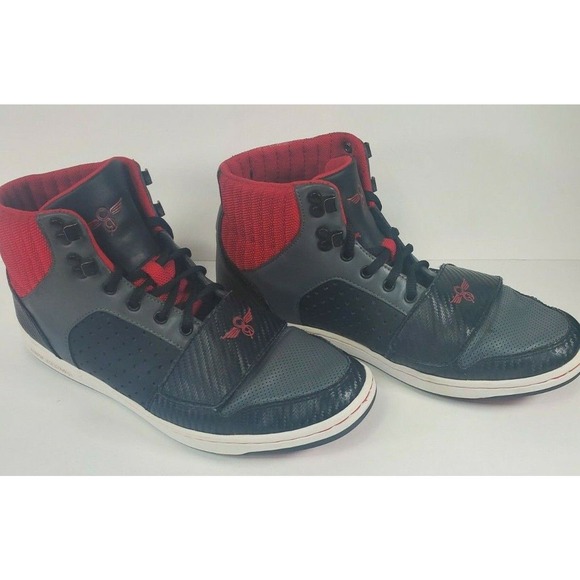 Creative Recreation cesario black smoke red CR 442 S10812 SIZE 10 - Picture 1 of 12